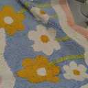 Cute Bath Mat, 32" x 20" Extra Soft Pink Bathroom Rugs, High Absorbent Flower Area Rug, Non Slip Machine Washable Bathroom Mat, Great for Indoor Bathtub Bedroom Floor