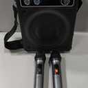 Karaoke Machine, Portable Bluetooth Karaoke Speaker with 2 Wireless Microphones, PA System for Adults Kids with LED Lights & Echo Adjustment, Supports TWS/TF/USB/AUX for Home Party (T03-2 MICS)