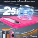 Magnetic for iPhone Air Case 2025,[Anti-Slip][Compatible with MagSafe][Military Grade Drop Protection] Shockproof Protective Translucent Matte Phone Case for iPhone 17 Air Case,Hot Pink