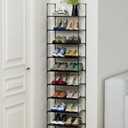 FIDUCIAL HOME 10 Tiers Shoe Rack 20-25 Pairs Sturdy Shoe Shelf