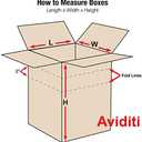 Aviditi Shipping Boxes Multi-Depth 20"L x 20"W x 20"H, 10-Pack | Corrugated Cardboard Box for Packing, Moving and Storage