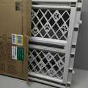 MYPET North States Paws Portable Pet Gate: 26-40" Wide. Pressure Mount. No Tools Needed. Made in USA. Dog Gate 23" Tall, Expandable, Durable Dog Gates for Doorways, Light Gray