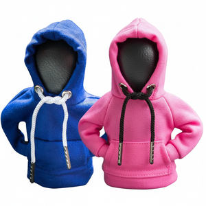 2Pcs Gear Shift Hoodie,Car Shift Knob Hoodie,Funny Car Gear Shift Cover,Automotive Interior Accessories and DecorationsBlue and Red