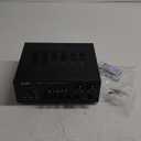 Moukey Stereo Receivers, 2.0 Channel Power Audio Amplifier System with Bluetooth 5.0 w/USB, SD, AUX, RCA, MIC in w/Echo, LED for Karaoke, Home Theater Speakers