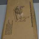 Feandrea Dog Bowls Elevated, Raised Stand with 1 Slow Feeder and Two 304 Stainless Steel Bowls, Adjustable Height and Tilted Design, Ink Black 