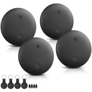 Air Tracker Tag-1 Pack Works with Apple Find My (iOS Only), Bluetooth Tracker Tag Keys Finder Tracking Tags Item Locator with Sounds Smart Tag Keys Item Finders Smart Tag for Keys (iOS- 4PACK)