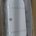 3 Gallon Slim Small Bathroom Garbage Can with Lid, White Dog Proof Garbage Can with Air-Press Bag Expander & Removable Garbage, Narrow Bathroom Waste Basket for Bedroom, Office, Dorm