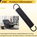 Ziyuan 5-3/4 inch Recliner Mechanism Extension Springs,Recliner Springs Replacement for Lane, Action, and HomePlace Group Recliners