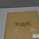 HPC Decor 12in Round Wood Tray - White, Distressed, Farmhouse Rustic - Decorative Tray for Living Room, Coffee Table, Kitchen Table or Farmhouse Serving Tray