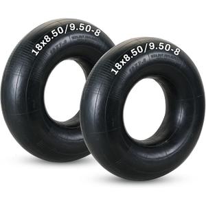 2 Pack 18x8.50-8 18x9.50-8 Inner Tube | Heavy Duty Replacement Tire Tubes with TR13 Straight Valve Stem for Go Karts, ATVs (18x8.5/9.5-8, TR13)