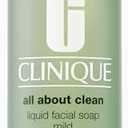 Clinique 3-Step All About Clean Liquid Gentle Facial Cleanser Soap For Dry Combination Skin | Type 2