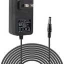 6V 1.5A Power Supply, 5.5 X 2.5MM/2.1MM Connctor Plug for Security Cameras, LED Lights AC DC Power Adapter Cord 6 FT