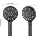 Filtered Shower Head with Handheld, 8 Spray Mode High Pressure Showerhead with Filters, Detachable shower head, Water Softener Filters for Hard Water, Remove Chlorine(AM-US-N8HS702MB-NA)