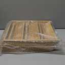 Bamboo Spice Rack Organizer - 3 Tier Foldable Wooden Spice Rack for Countertop, Cabinet & Drawer- Organic Bamboo-Extra Sturdy Wooden Spice Shelf, No Spice Jars Included