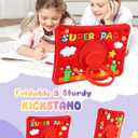 Lotadilo Cute Case for iPad 9th/8th/7th Generation - Silicone 3D Design for Girls Women Girly Kawaii Funny Cartoon Soft Stand for iPad Case 9th/8th/7th Generation with Lanyard 10.2 Inch,Red Maliao