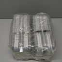 100 PCS 6 Grids Plastic Egg Cartons, Clear, 14.8 x 10.2 x 6.2 cm, Egg Storage, Transportation