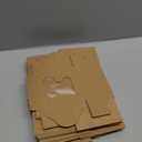 Juvale Cupcake Boxes with Window - 25-Pack, 4x4x2.5 in, Brown Paper - Cookie Packaging & Dessert to Go Containers with Lids - Treat Boxes with Window for Baked Goods