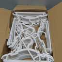 GoodtoU Baby Hangers 100 Pack - 10.2" Kids Plastic Hanger for Closet - Sturdy for Newborn Infant Toddler Small Childrens Nursery Little Clothing(0-24 Months, White)