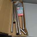 Adjustable Corner Shower Curtain Rod, Stretchable Stainless Steel L Shaped Shower Curtain Rail, Curved Bowed Shower Curtain Pole, Drill Or No Drill, For Bathroom (Size: C 90-130cm X 90-130cm,Color:Silver)