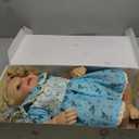 JIZHI Lifelike Reborn Baby Dolls - 18 Inch Realistic-Newborn Baby Dolls Blond Girl Handmade Real Life Toddler Dolls with Clothes for Kids Age 3+