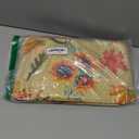 Smiry Round Picnic Tablecloth, Waterproof Elastic Fitted Table Covers for 18" - 24" Tables, Wipeable Flannel Backed Vinyl Tablecloths for Camping, Indoor, Outdoor, Beige