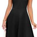 Sureple Womens Summer Cocktail Dresses 2025 Sleeveless Casual Fitted Tank Beach Swing A-Line Sundress, Size: XL