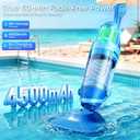 Pool Vacuum for Above Ground Pool, 1427 GPH Powerful Stable Suction, Telescopic Pole up to 90.7", 1H Runtime, Cordless Pool Vacuum for Inground Pools, Extra-Large Filter, Ideal for Leaves/Sand/Debris