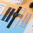 6 Pack Sport Bands for Apple Watch Ultra Band 44mm 42mm 45mm 46mm 49mm iWatch Bands for Men Women,Waterproof Silicone Strap Wristband for Apple Watch Series 3,2,1