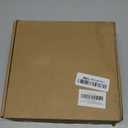 Hongkee 6x6 Picture Frame Set of 4, Made of Real Glass and Black Wooden Frame - Display Picture 4x4 with Mat or 6 x 6 Without Mat, 6x6 Photo for Wall or Tabletop