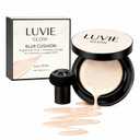 2026 Luvie Glow Foundation Cushion, Mushroom Head Air Cushion CC Cream, Moisturizing Concealer BB Cream Face Makeup Foundation Brighten Long-Lasting, Waterproof, Even Skin Tone (Ivory)