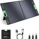 EBL 100W Portable Solar Panel for Power Station, IP65 Waterproof Foldable