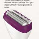 Remington Smooth & Silky Electric Shaver for Women, 3-Blade Battery Operated Foil Shaver and Bikini Trimmer, Shave Wet or Dry