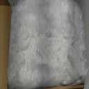 36Inch White Christmas Tree Skirt- Faux Fur Plush Skirt Christmas Tree Decoration Holiday Party Indoor Outdoor Christmas Decorations for Merry Christmas