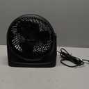 Amazon Basics Air Circulator Fan, Desk Fan for Bedroom, Home and Office, With 90-Degree Tilt Head, 3 Speed Settings, Lightweight (3 LBS), 35 Watts, Black, 11.1"W x 6.3"D x 10.9"H