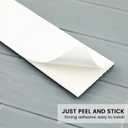 Peel and Stick Glass Subway Tile 3 x 12 Inch Gray Pearl Glass Tiles for Backsplash Kitchen Bathroom Wall Pack of 40Pcs