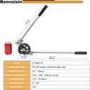 Bonvoisin 5/8" OD Tubing Bender Manual Pipe Tube Bender 180 Degree HVAC Bending Tool for Copper Aluminum Pipes Air Conditioner Refrigeration Repair