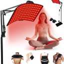 Red Light Therapy for Body & Face with Quick Clip, Infrared Light Therapy Lamp with Adjustable Stand, 660nm & 850nm Red Light Therapy Panel for Waist Knee, Muscle Recovery