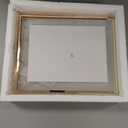 Gold 8x10'' Floating Frame Set of 2,For Photo Sizes (4x 6'',5x7,7x9''), Metal Frames for Tabletop/Shelf Display,Classy Gift Choice for Wedding,Birthady,Home or Office Decor