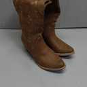 HISEA Rollda Cowboy Boots for Women, Cowgirl Boots, Comfortable Western Boots with Pointed Toe Stitched Embroidery for Country Concert Dancing Wedding Traveling Daily Outfits, Size 7