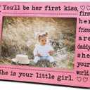 Dads Picture Frames, Daddy And Little Girl Pink Photo Frame Gifts For Fathers Day Birthday Christmas, Dads And Daughter Frames For Father Daddy New Dad, Family Frame Gifts For First Time Dad -01