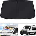 KUST Windshield Sun Shade for Freightliner Sprinter & Mercedes Benz Sprinter Accessories 2007-2025 2026 Window Sunshade Sun Visor Protector Foldable Blocks UV Rays Keep Car Cooler