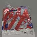 Beistle Foil Happy 4th of July Streamers 2 Count, Patriotic Independence Day Red Silver Blue Party Decorations with White Ribbon, USA American Holiday Party Supplies for July 4th, 10 x 5