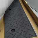 Curb Ramps for Sidewalks 3.1" Rise Rubber Curb Ramps Threshold Ramp for Driveway Shed Ramp for Riding Mower Garage Ramp Door Threshold Ramp for Wheelchair 7000lbs Capacity