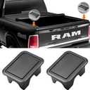 Moonlinks Ram 1500 Stake Pocket Covers, Rear Truck Bed Rail Stake Pocket Cover Compatible with Dodge Ram 2019-2024 2025 2026(Set of 2)