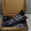 Projector Stand Tripod Adjustable, Laptop Height from 23.5 to 46.5 inches with Gooseneck Phone Holder, Floor for Office, Home, Stage, Studio, DJ Racks Holder Mount, 23.5inch-46.5inch (Black)