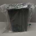 Superio Slim Trash Can with Foot Pedal  2.5 Gallon Step-On Trash Can, Garbage Can, Small Trash Can for Bathroom, Kitchen, Office, Patio, or Backyard  Onyx Grey