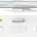 YSAGi Leather Desk Protector, Office Mat, Large Mouse Mat, Non-Slip PU Leather Blotter, Laptop Desk, Waterproof Writing Pad for Office and Home (White, 23.6" x 13.8")