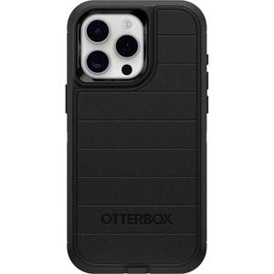 OtterBox iPhone 15 Pro Max (Only) - Defender Series Case - Black - Case Only - Screenless - Rugged & Durable - with Port Protection - Microbial Defense Protection