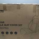 Car Seat Covers for New 2025-2026 Tesla Model Y Juniper Nappa Leather Car Interior Seat Airbag Compatible Cushion Cover Full Set Custom Fit, Nappa Black