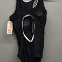 beautyin Womens One Piece Swimsuit Zip Up Athletic Bathing Suit Racerback Training Swimwear Medium